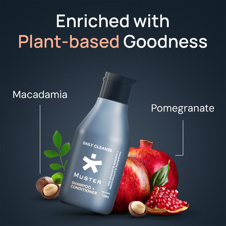 Shampoo & Conditioner For Men, 100 ml | Plant Based Goodness